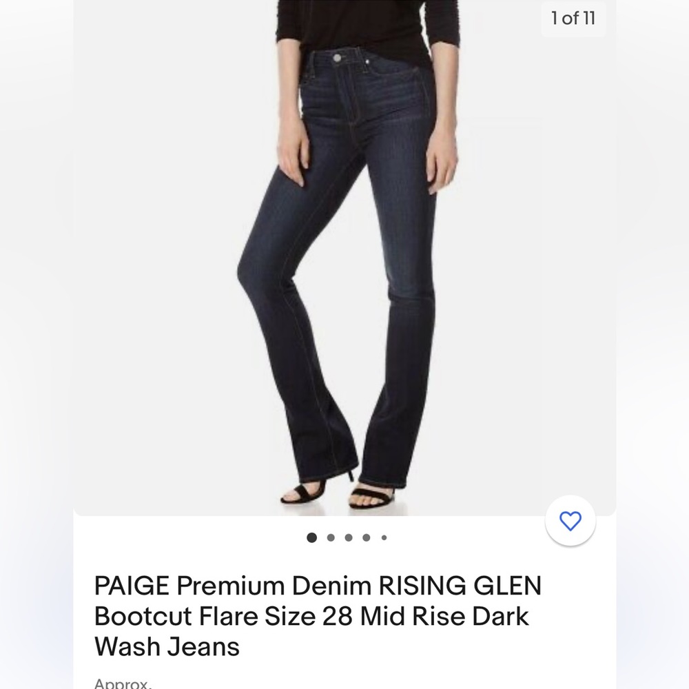 PAIGE Rising Glen jeans pants, 26